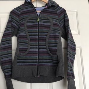Lululemon Scuba Hoodie Poncho stripe